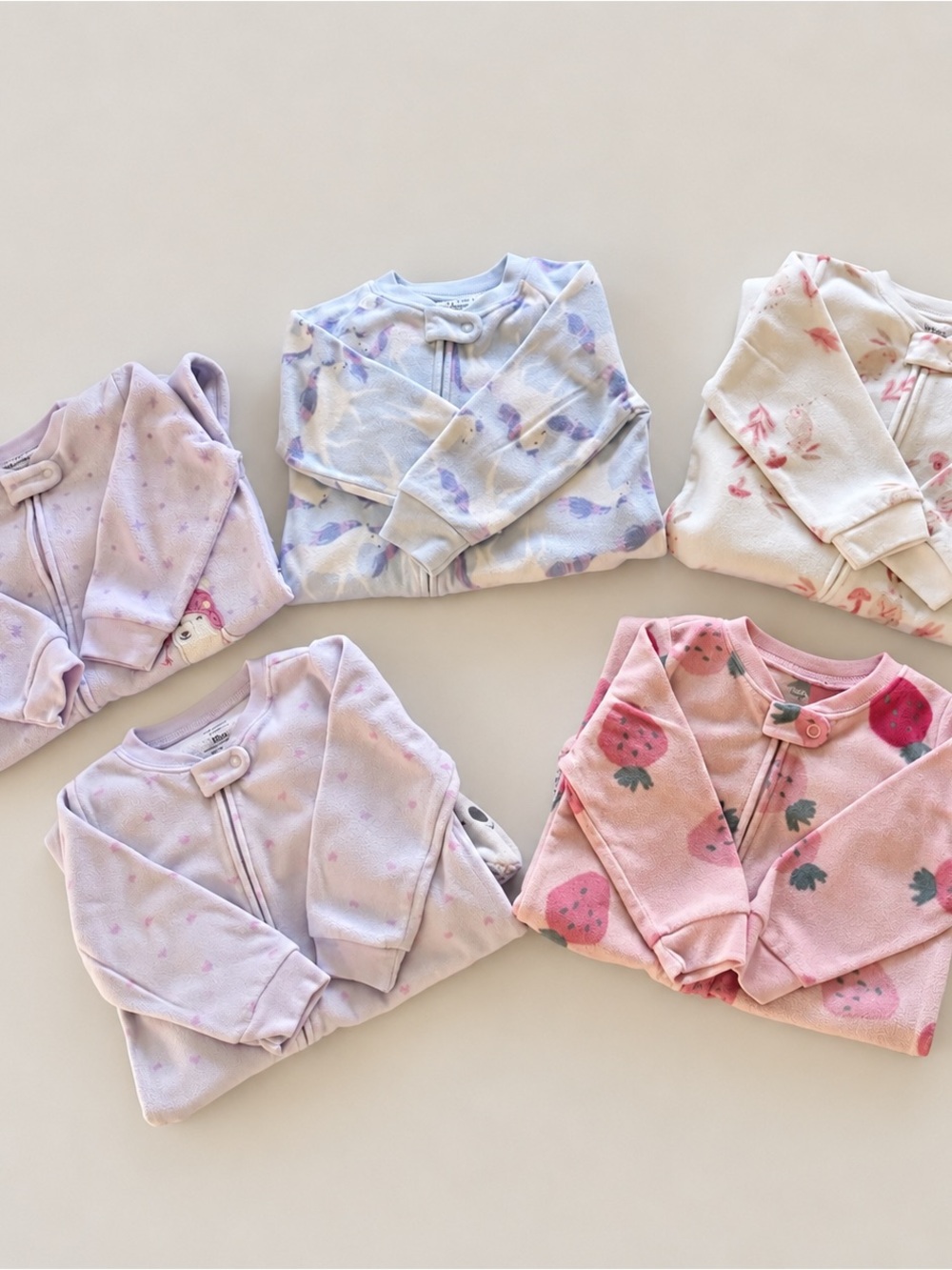 Caters Soft Strawberry Pink Fleece Kids sleepers - Cozy Zip Sleepwear